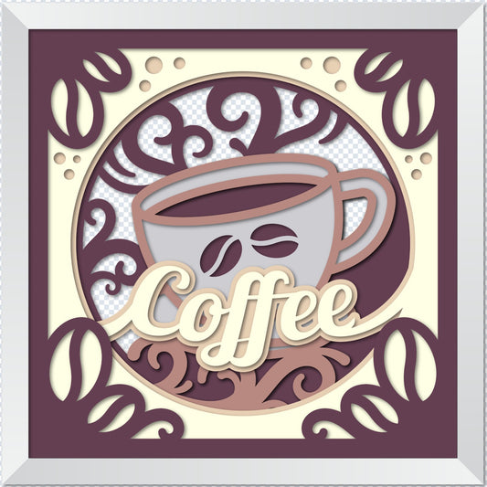 3D Coffee Lover (Framed) Multiple Sizes