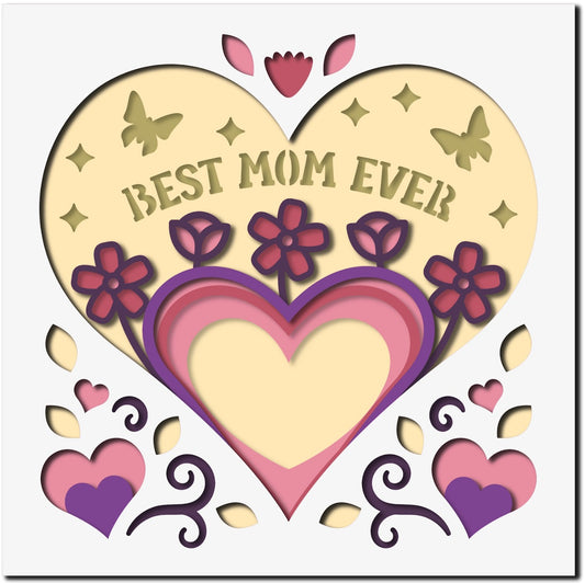 3D Best Mom (Framed) Multiple Sizes