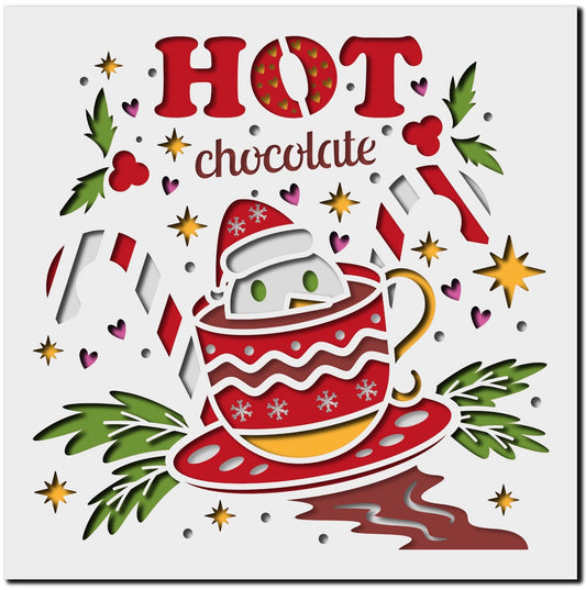 3D Hot Chocolate (Framed) Multiple Sizes